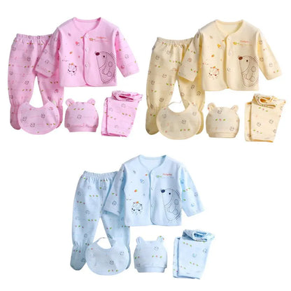 Newborn Baby Cotton 5PCS Boys Girls Clothing Set