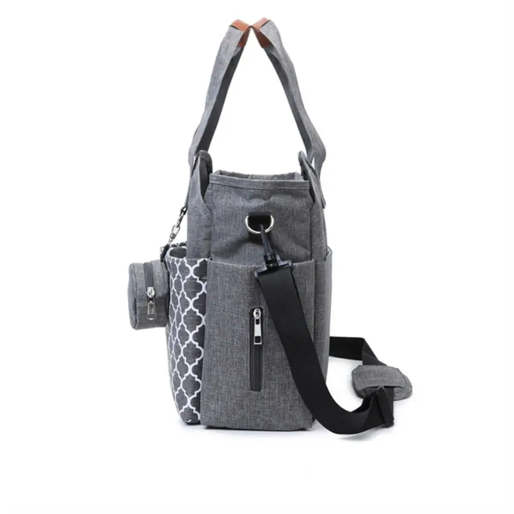 Large Capacity Waterproof Baby Diaper Bag Multi-Compartment Mom Stroller Bag