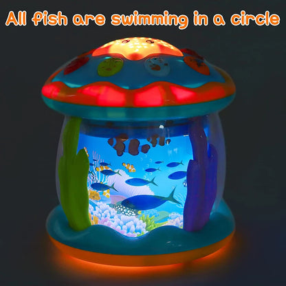 Baby Ocean Light Rotary Projector Musical Toy 1-3 Years