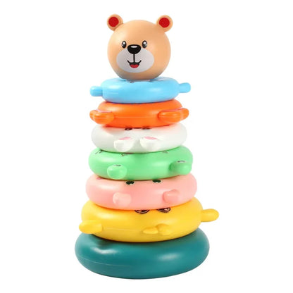 Baby Stacking Cups Toy Montessori Pyramid Tower 0–12M