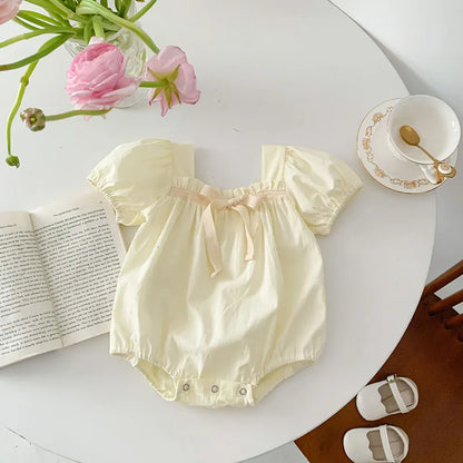 Baby Floral Romper Short Sleeve Sunsuit Jumpsuit 0–2Y