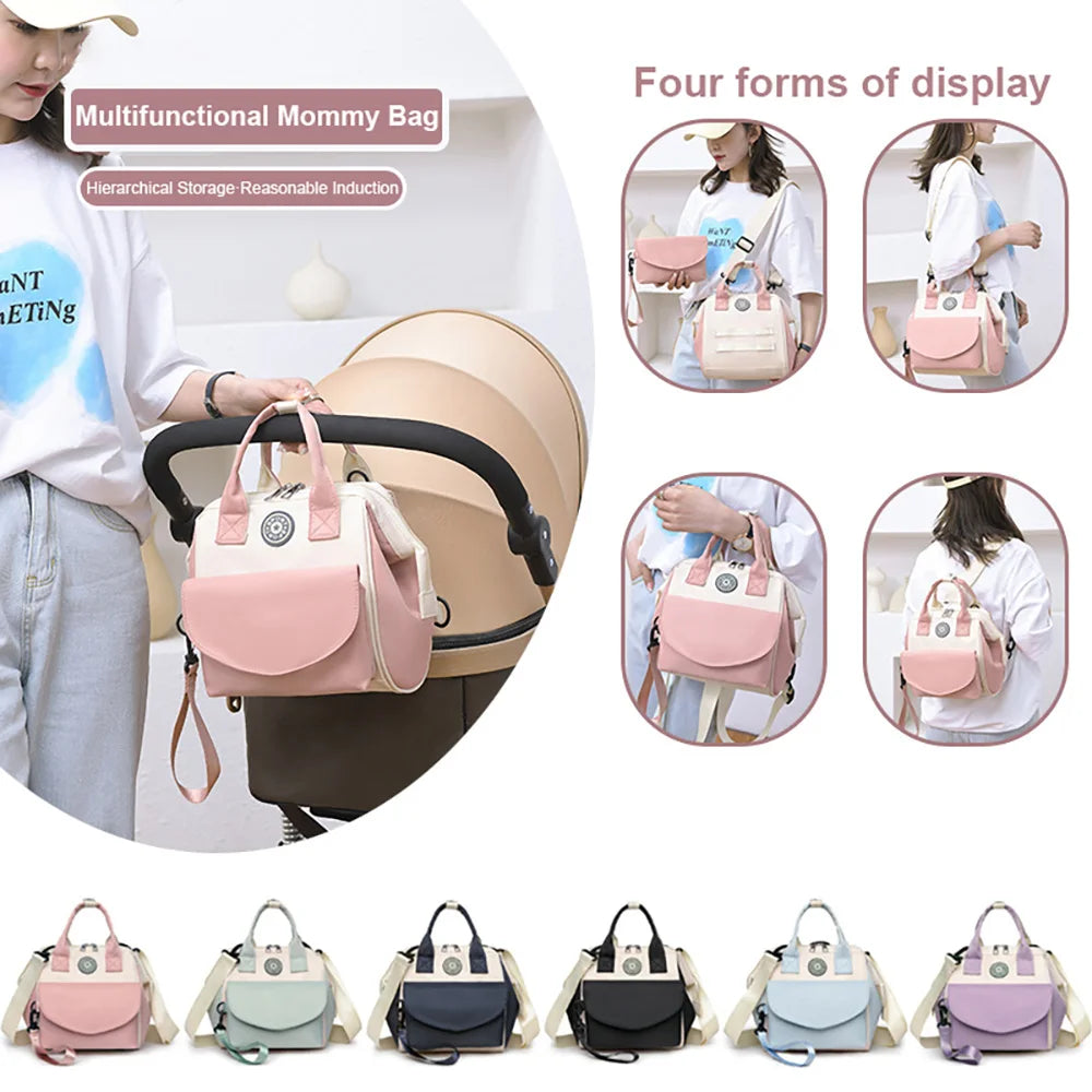 New Large Capacity Mommy Diaper Bag Waterproof Multi-Functional Travel Bag