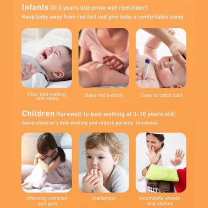 Baby Bedwetting Alarm with Vibration & Sound 3 Modes Potty Training Tool