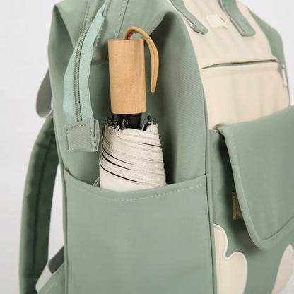 Large Capacity Women’s Backpack Waterproof Multi-Pocket Diaper & School Bag