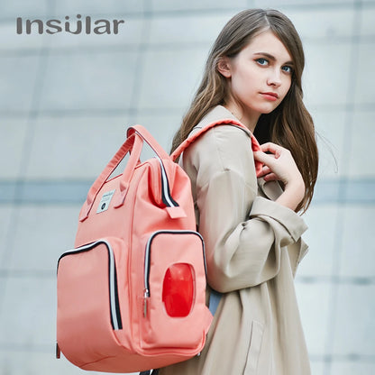 Insulated Baby Diaper Bag Backpack Thermal Nappy Changing Bag