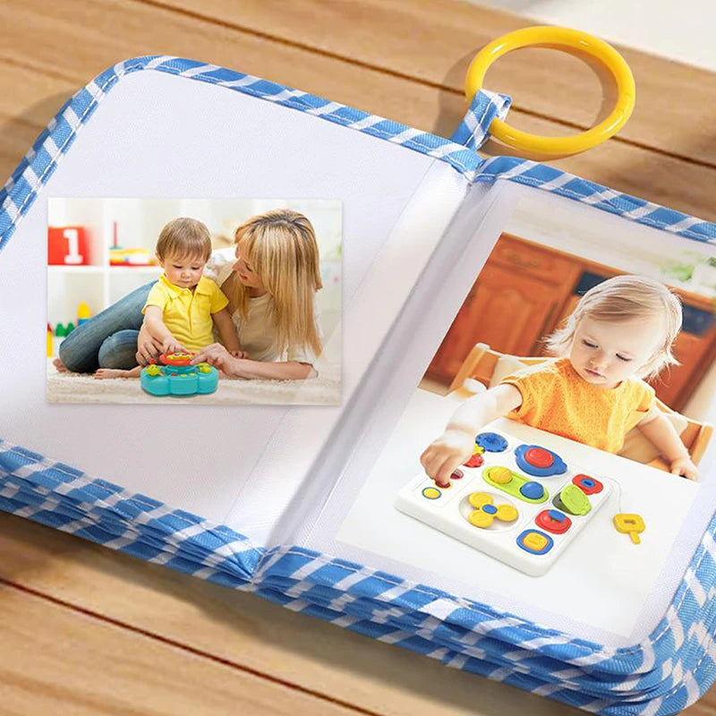 Baby Photo Album Soft Cloth My First Family Photos Book with Hook