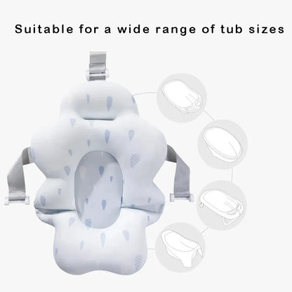 Baby Bath Mat Tub Seat Nonslip Soft Cushion Pillow