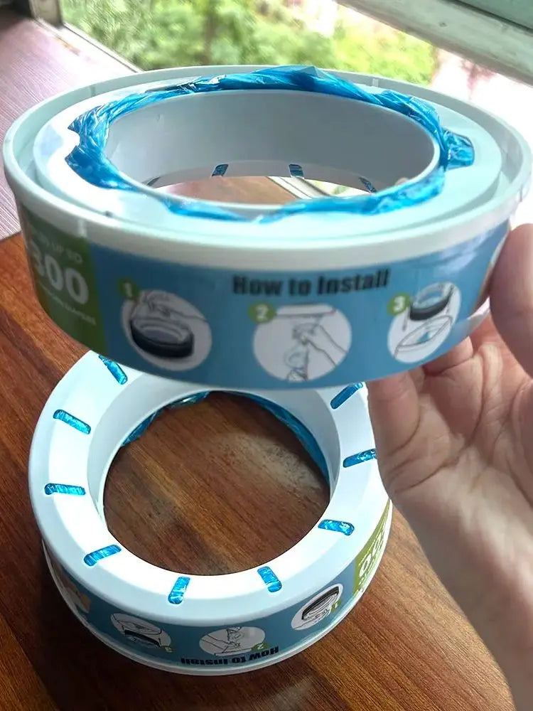 Diaper Pail Refill Bags 1 to 4pcs Compatible with Aenie Minchkin Angelcare