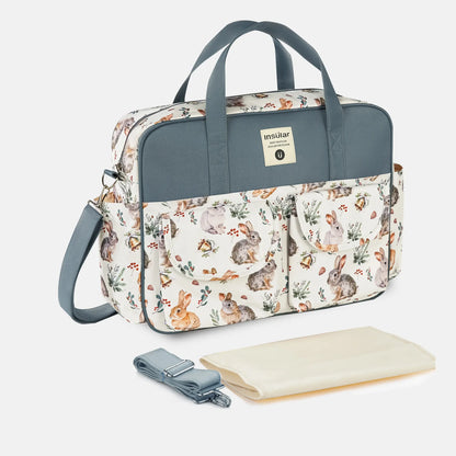 Multifunction Waterproof Single-Shoulder Baby Diaper Crossbody Bag