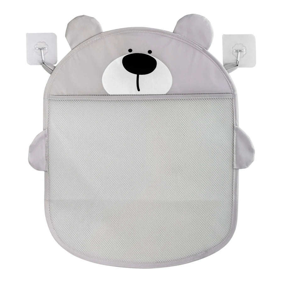Baby Bath Toy Storage Bag with Suction Cups Bathroom Organizer