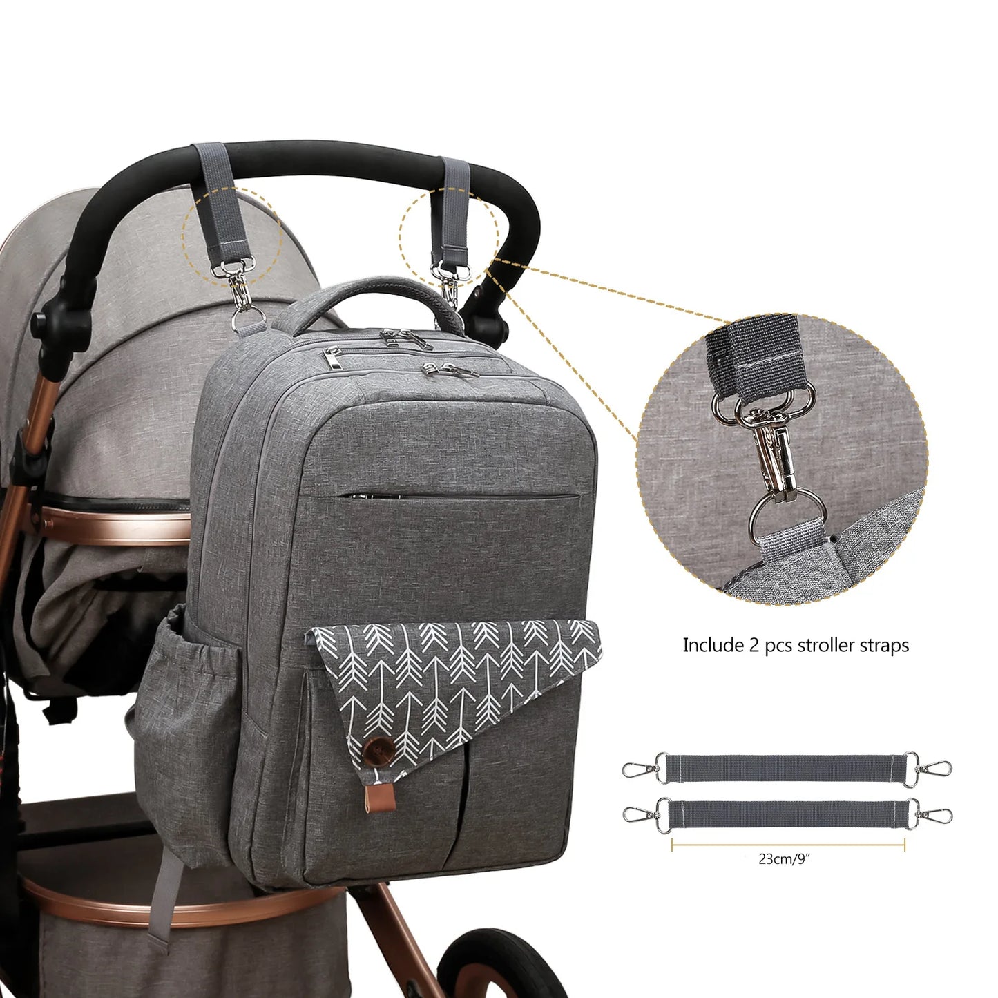 Multifunctional Diaper Bag Backpack