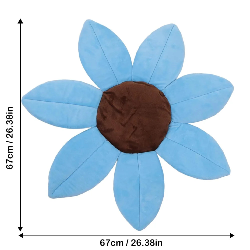 Baby Bath Pad Soft Flower Petals for Infant Sink and Bathtub