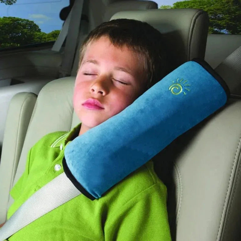 Baby Car Seat Belt Pillow Plush Breathable Shoulder Cushion