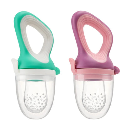 Baby Fruit & Vegetable Feeder Food-Grade Silicone Infant Nourishment Feeder with Mesh Bag