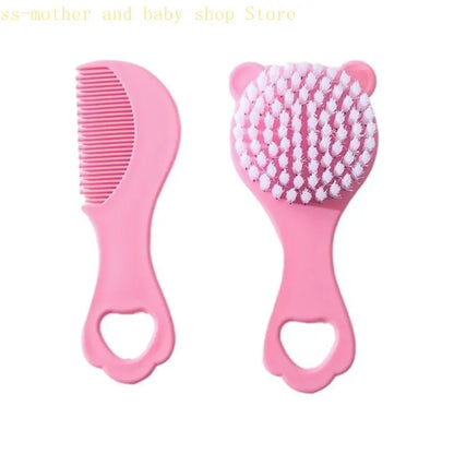 Baby Hair Brush and Comb Set Soft Bristles Cartoon Design