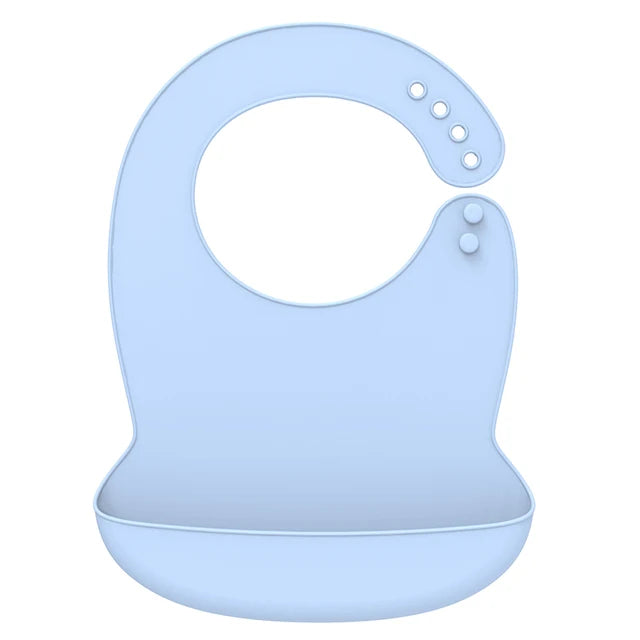 Silicone Baby Bib Waterproof Adjustable Feeding Apron