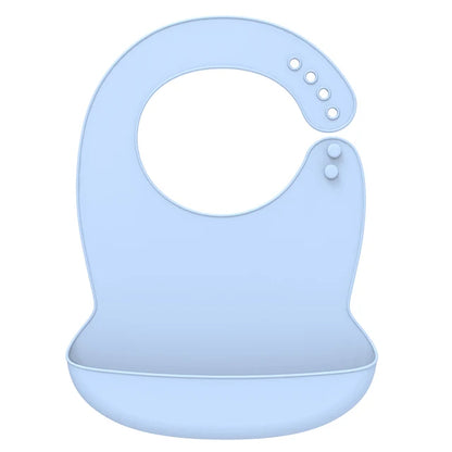 Silicone Baby Bib Waterproof Adjustable Feeding Apron