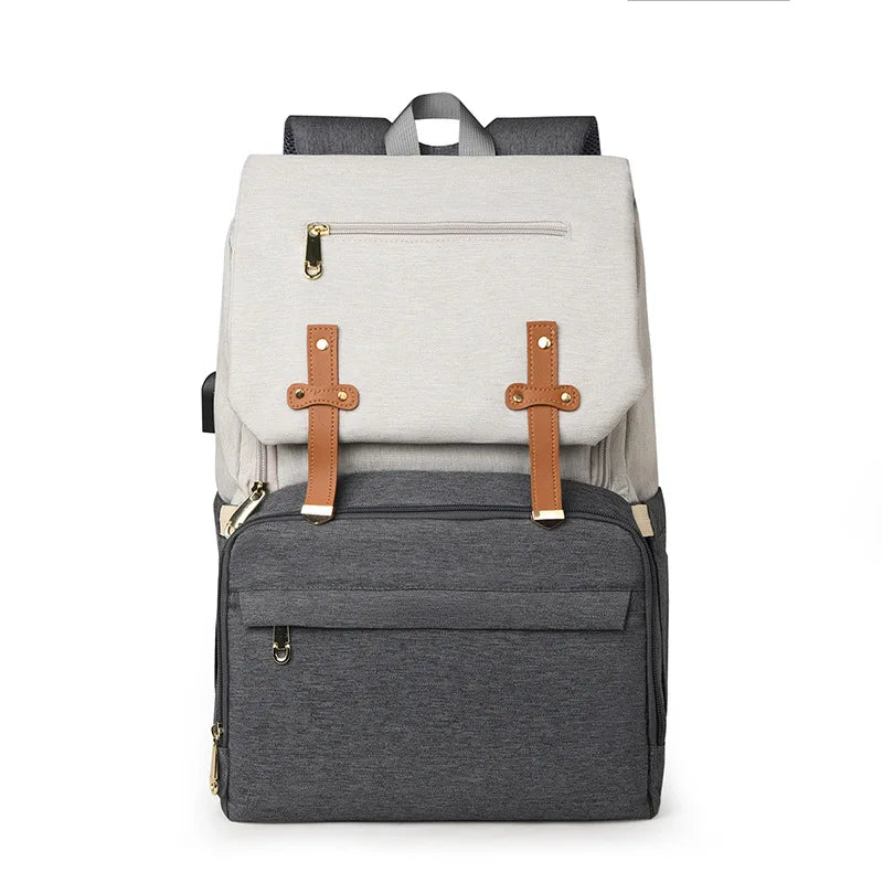 Mommy Bag USB Charging Large Capacity Diaper Bag