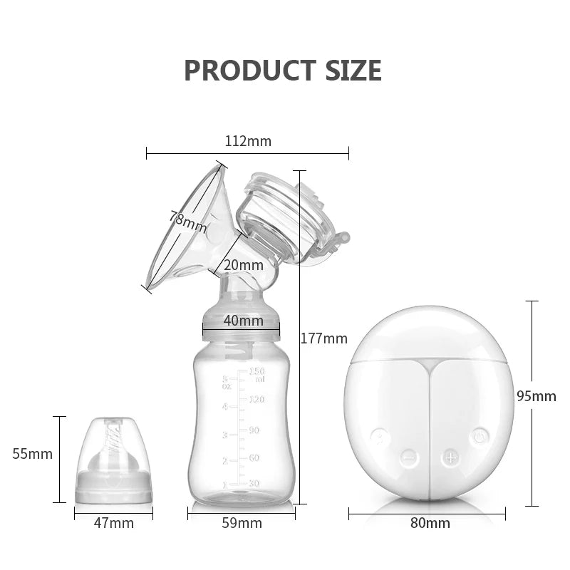 Electric Double Breast Pump USB BPA Free Feeding Set