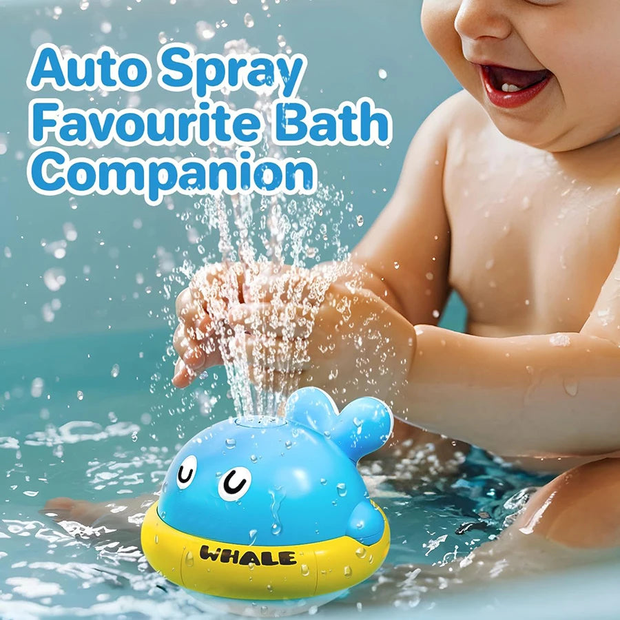 Baby Bath Toys Light Up Whale Sprinkler Pool Bath Toy