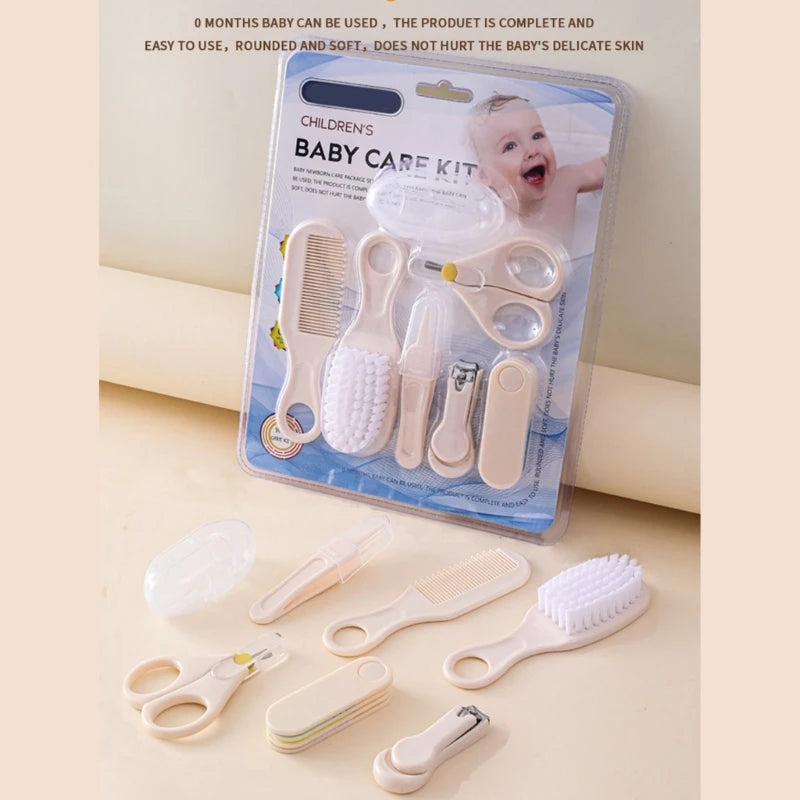7 Piece Baby Grooming Kit Newborn Infant Brush Comb Toothbrush Nail Clippers