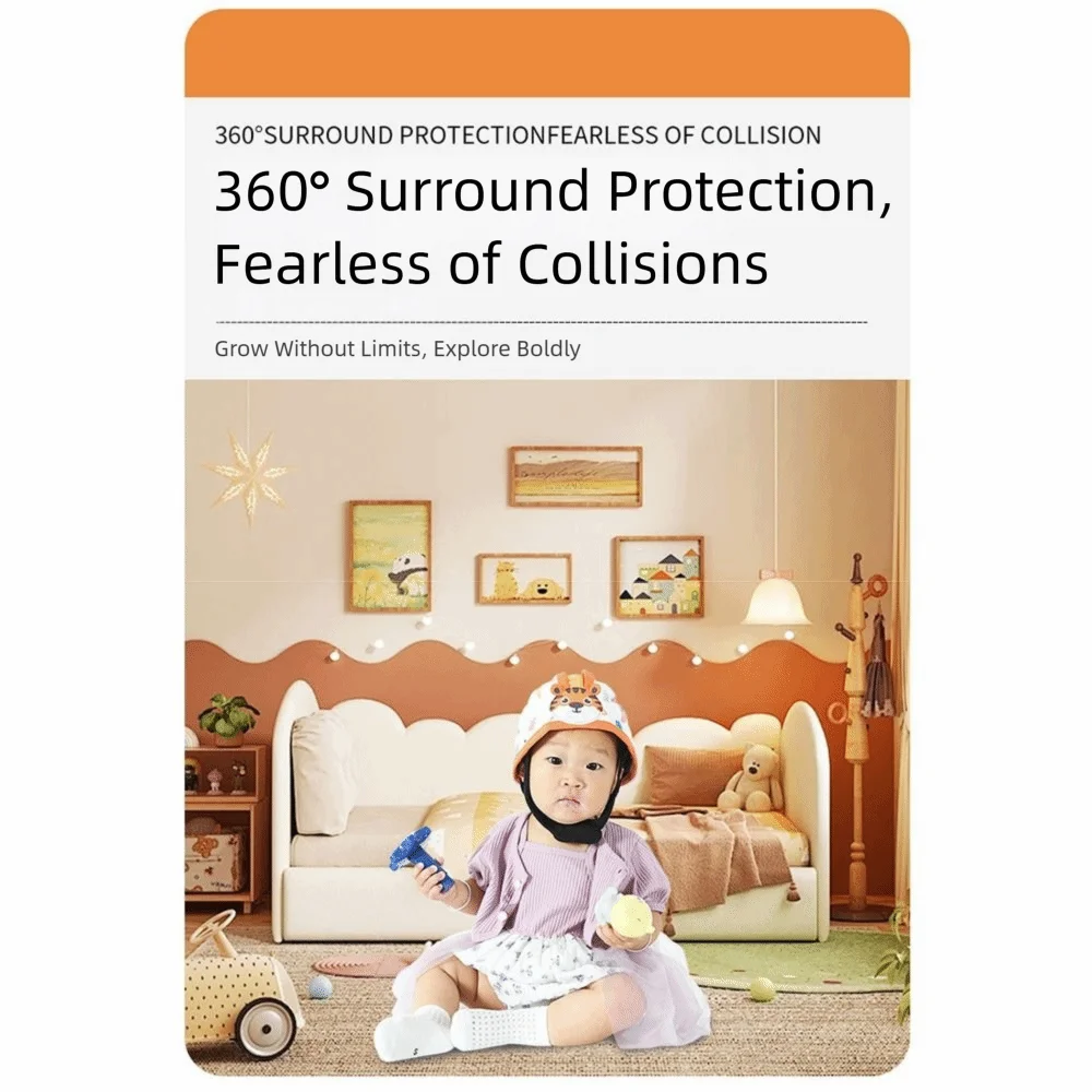 Breathable Baby Safety Helmet Adjustable 360 Degree Protection