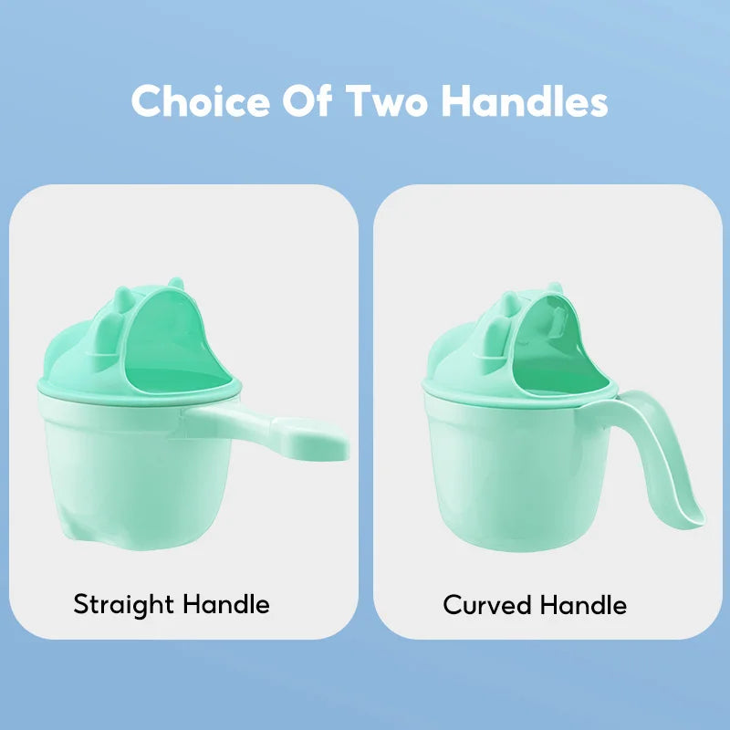 Cute Cartoon Baby Bath Cap Toddler Shampoo Cup Hair Washing Shower Essential