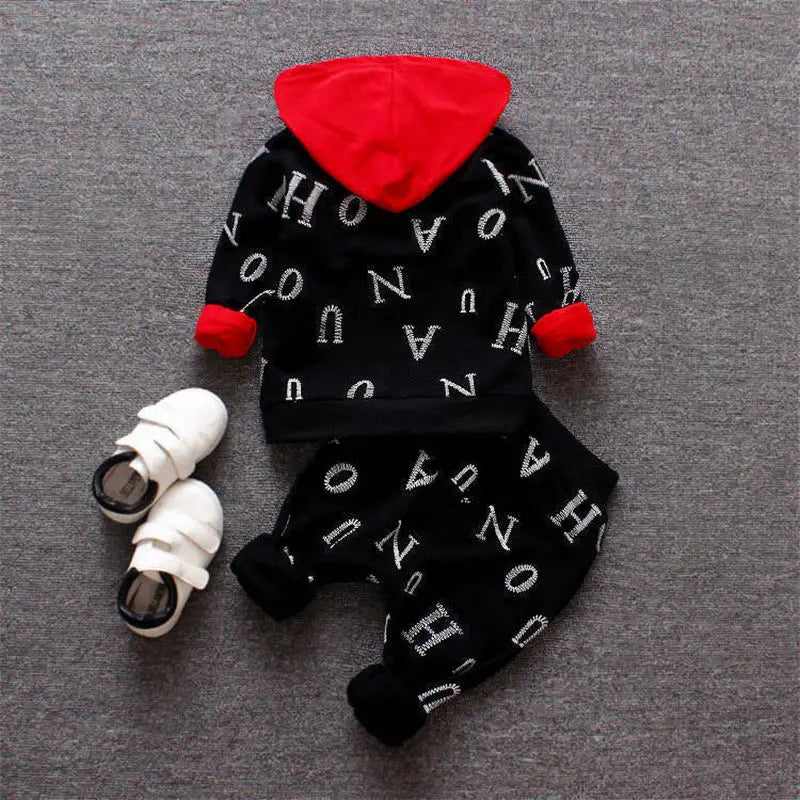 Baby Boys Clothing Set Jacket Pants 3PCS Spring Autumn Winter Toddler Outfit