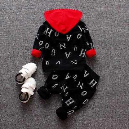 Baby Boys Clothing Set Jacket Pants 3PCS Spring Autumn Winter Toddler Outfit