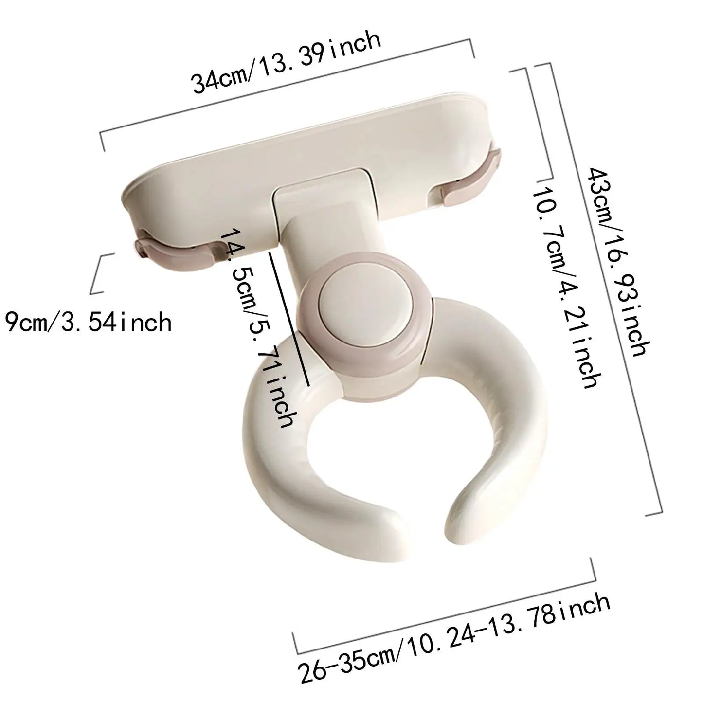 Baby Bath Stand Ergonomic Support with Smooth Handles & Strong Suction Cups