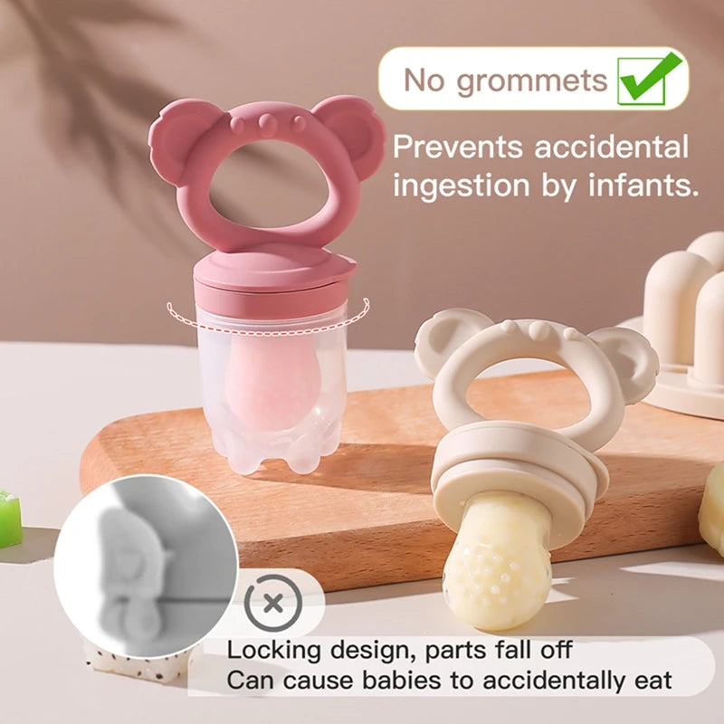 Baby Fruit Feeder Silicone Pacifier Teether Food-Grade Baby Feeder