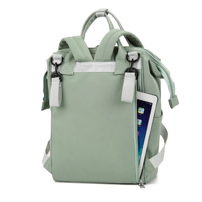 Large Capacity Women’s Backpack Waterproof Multi-Pocket Diaper & School Bag