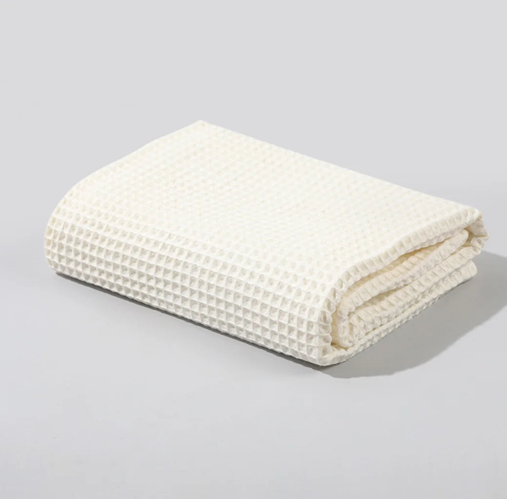 Baby Blanket Newborn Swaddle Waffle Cotton Soft Crib Blanket Essentials