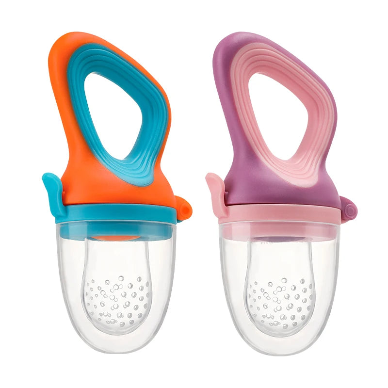 Baby Fruit & Vegetable Feeder Food-Grade Silicone Infant Nourishment Feeder with Mesh Bag
