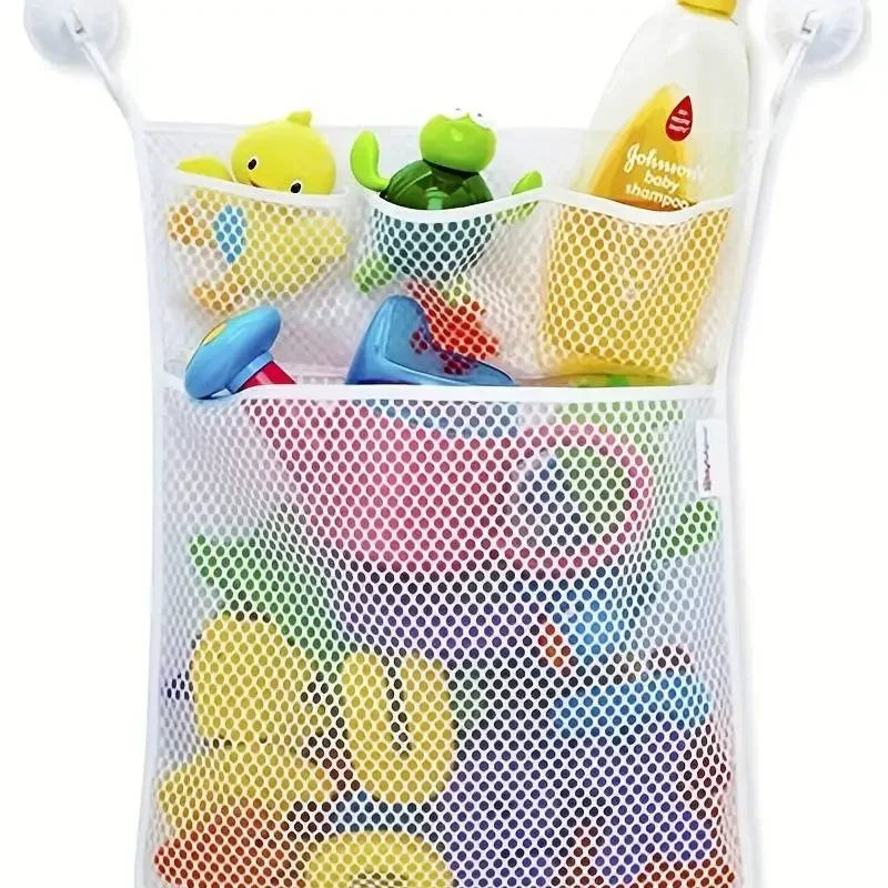 Baby Shower Bath Toy Storage Mesh Net with Suction Cups