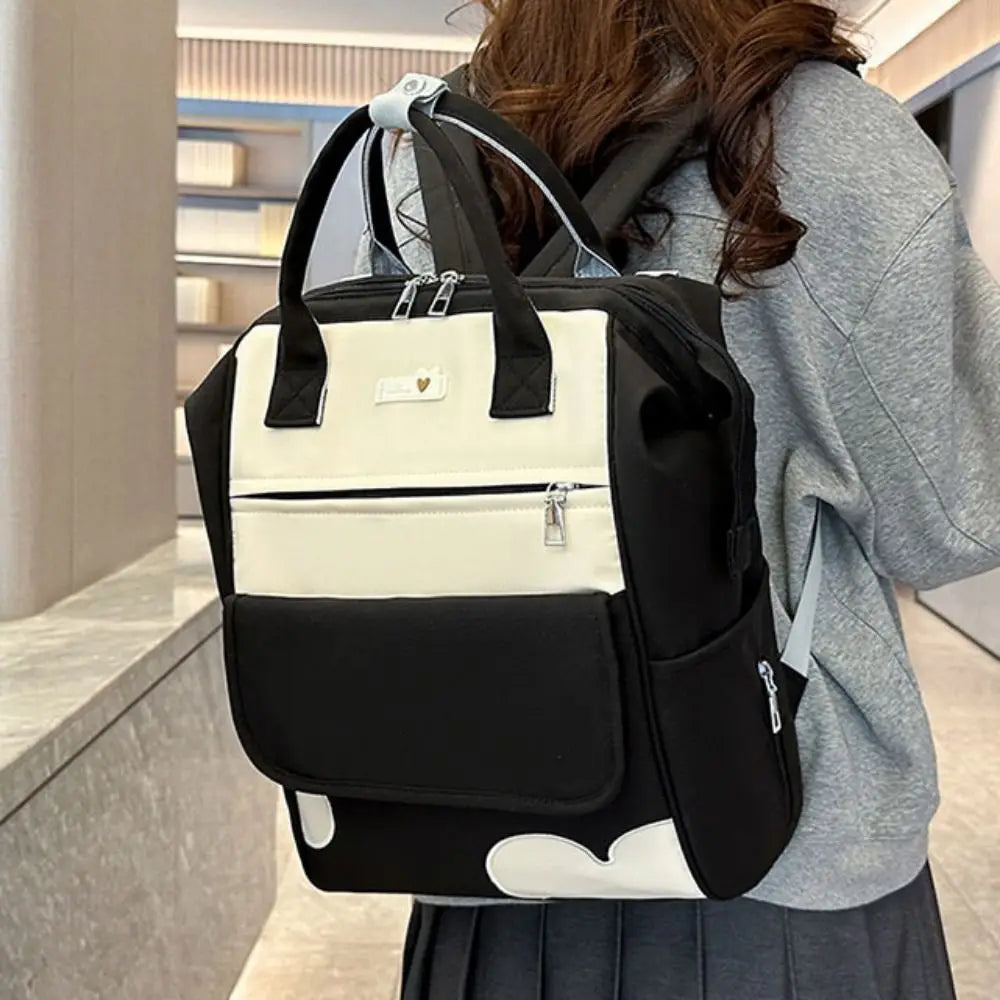 Large Capacity Women’s Backpack Waterproof Multi-Pocket Diaper & School Bag