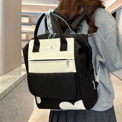 Large Capacity Women’s Backpack Waterproof Multi-Pocket Diaper & School Bag