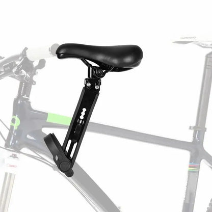 Bicycle Front Frame Baby Seat Adjustable Safety Saddle with Pedals