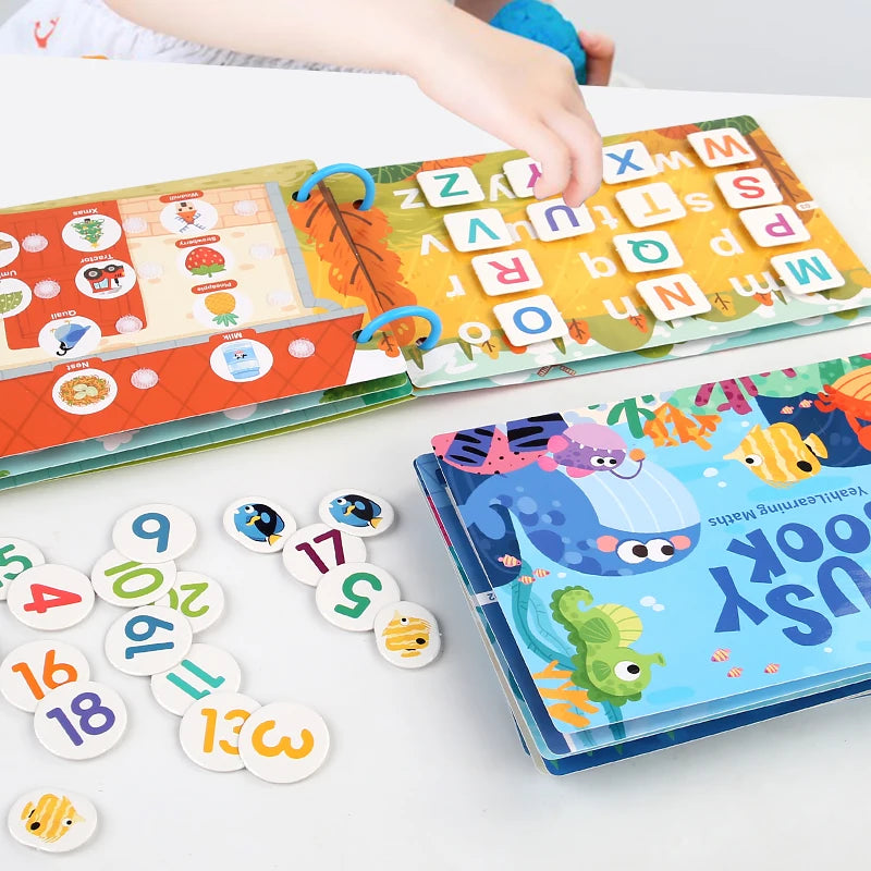 Montessori Baby Busy Book Early Learning Educational Toy