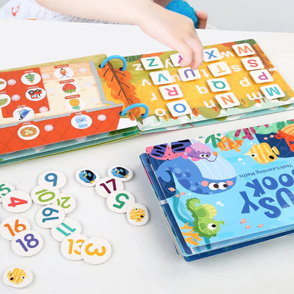 Montessori Baby Busy Book Early Learning Educational Toy