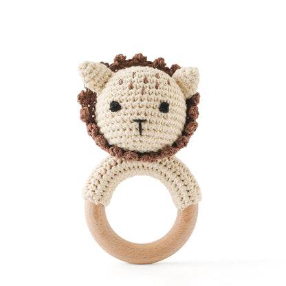 Baby Crochet Animal Rattle Cartoon Teether Montessori Toy 0-12 Months