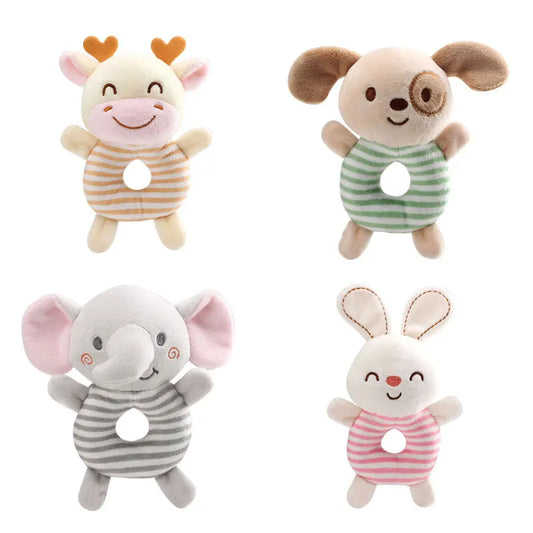 Baby Rattle Toy Plush Cartoon Hand Ring