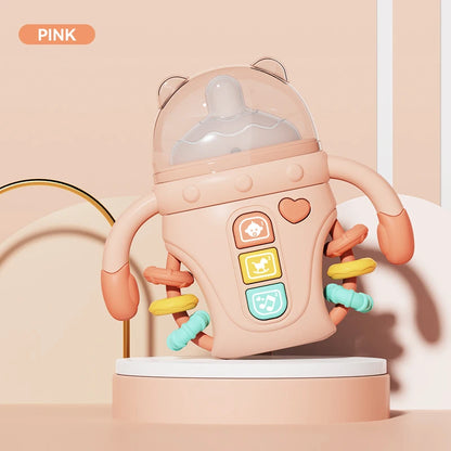 Electronic Baby Bottle Rattle Musical Toy with Songs and Words 18+ Months