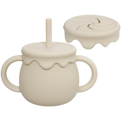 Baby Feeding Sippy Cup Portable Drinkware Snack & Solid Food Container