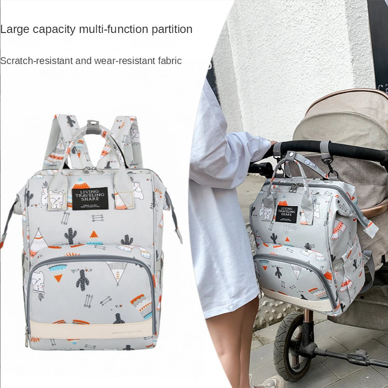 Large Capacity Baby Diaper Bag Backpack for Moms Travel & Stroller