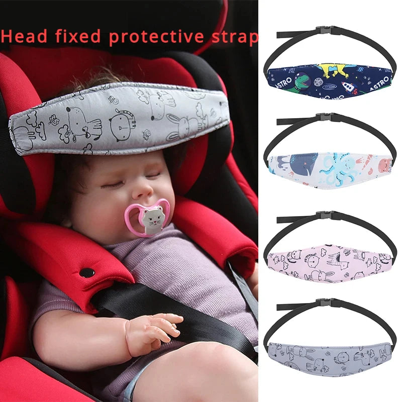 Baby Car Seat Head Support Adjustable Safety Belt Pillow