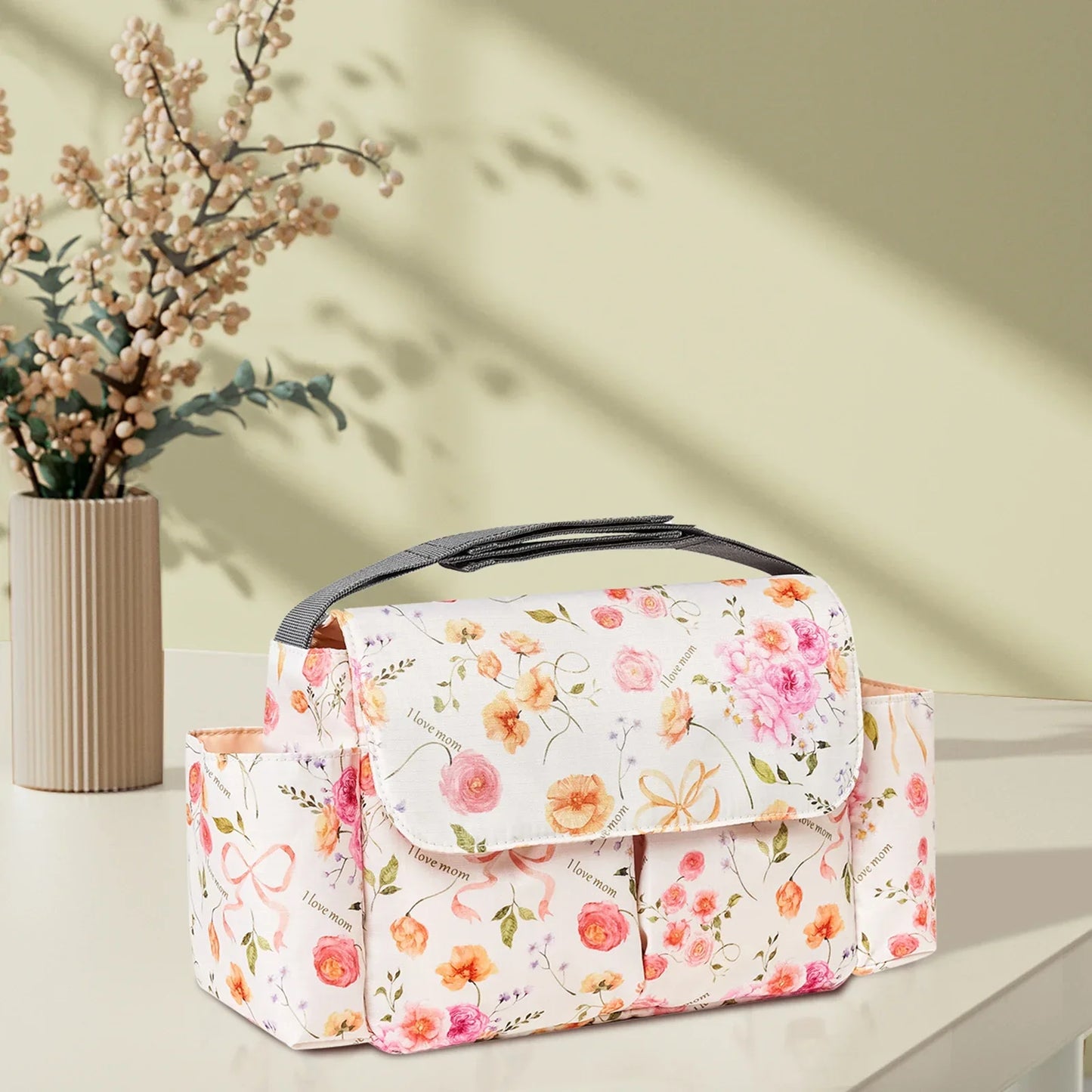Cartoon Baby Diaper Bag Stroller Organizer Waterproof Nappy Bag