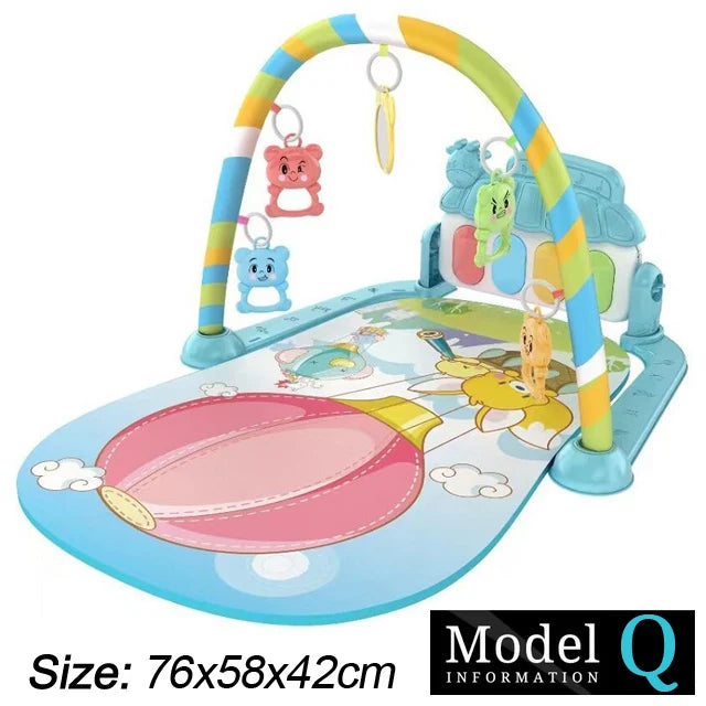 Baby Fitness Play Gym Music Activity Mat Piano Crawling Toy