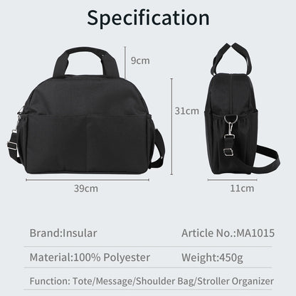 INSULAR Waterproof Stroller Hanging Mommy Bag Large Capacity