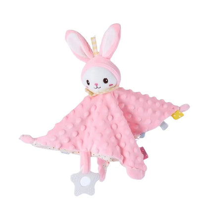 Baby Security Blanket Soft Plush Animal Soothing Toy